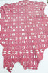 Pink Laser Cut Leather Lambskin Hide 5.3 Square Feet Rare Intricate Design  LMS00027